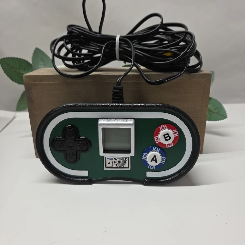 World Poker Tour Handheld Gaming Console - Black and Green